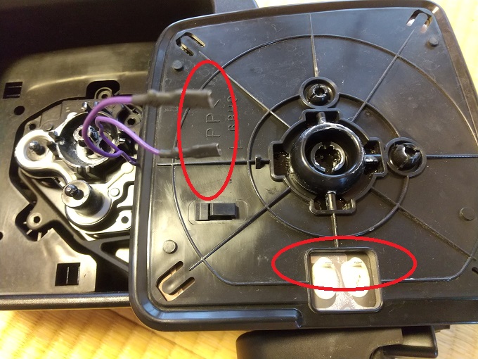 ジムニーシエラ（JB43W9型） ミラーカバーの外し方（ドアミラー分解中）[検索]JB23 | 自動車業界特化型税理士事務所 OFFICE M.N  GARAGE